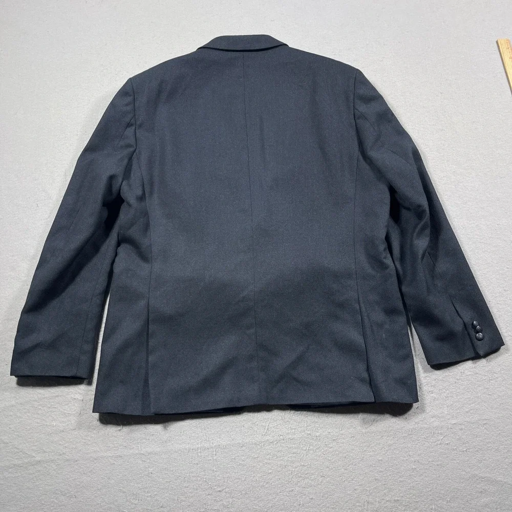 John Varvatos Blazer Men 46 Regular Tailored Fit Navy Blue Jacket Quiet‎ Luxury